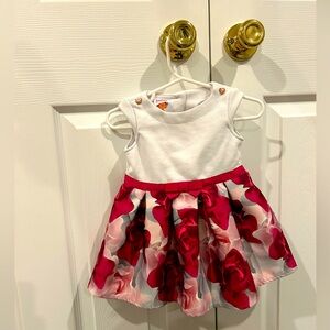 Adorable pink flower Ted Baker dress 6-9 months